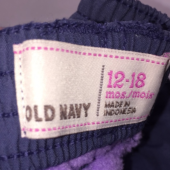 Old Navy Infant Girls Cozy Warm Fleece Lined Pants 12-18 Months - Picture 11 of 11